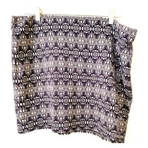 French Brand Patterned Mini Skirt